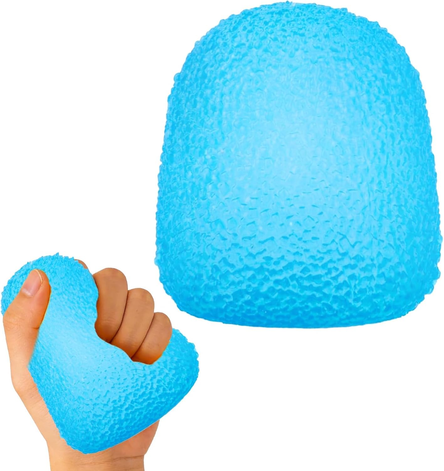Viilich Squeeze Fidget Toy, Realistic Slow Rise Stress Squeeze Toy, Elastic Squeeze Anti-Anxiety Relax Toy, for Cute Novelty Present and Reward (Candy Blue) — image 1