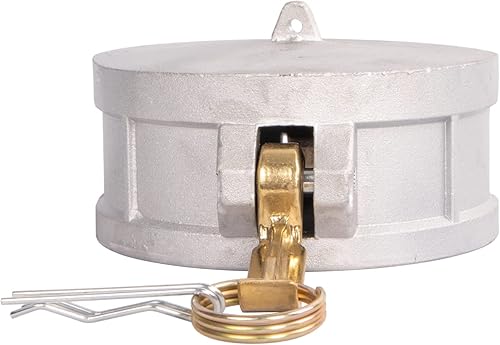 Miniatura 3 de 1 pieza de accesorios de bloqueo de leva de aluminio (parte de 4 pulgadas CC) de manguera de leva y ranura, tapa antipolvo con asas de latón