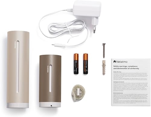 Netatmo Original 2nd Generation Weather Station | Indoor & Outdoor | Temperature, Humidity, Air Quality, UV, Pollen, Weather Forecast | Compatible Apple Home, Alexa, Google Home - Sand - NWS-S-EC - 7