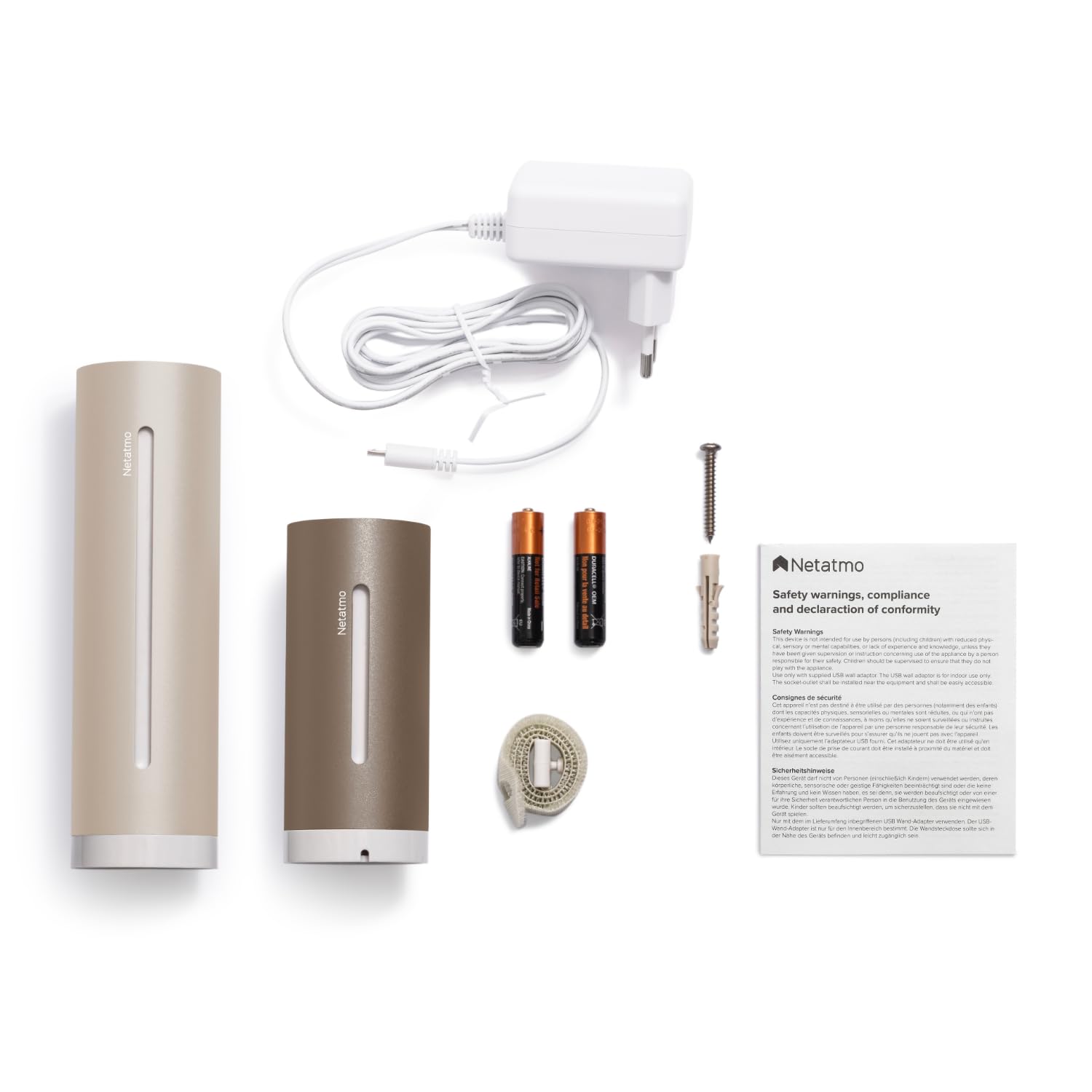 Netatmo Estación Meteorológica ORIGINAL 2ª gen | Interior y Exterior | Temperatura, Humedad, Calidad aire, UV, Pólenes, Previsiones | Compatible Apple, Alexa, Google - Arena - NWS-S-EC