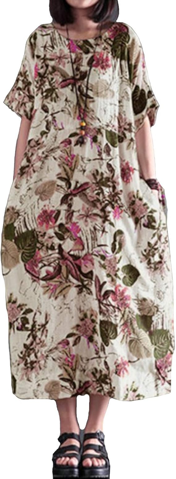 シャロン グラニコ 花柄ワンピース ロング オシャレ 半袖 春 夏 2カラー m xl カジュアルワンピース 通販 シャロン グラニコ 花柄ワンピース ロング オシャレ 半袖 春 夏 2カラー m xl カジュアルワンピース 通販