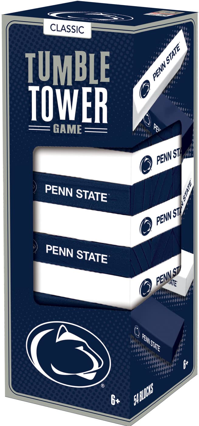 MasterPieces Game Day - NCAA Penn State Nittany Lions - Officially Licensed Tumble Tower, Real Wood Blocks