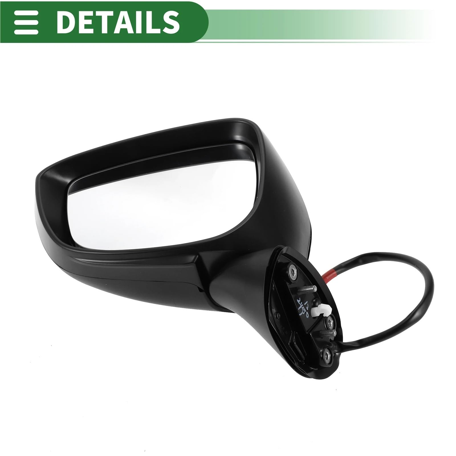 Rétroviseur extérieur de voiture Rétroviseur extérieur gauche rabattable manuellement noir pour MAZDA CX-5 2015-2016 Parties