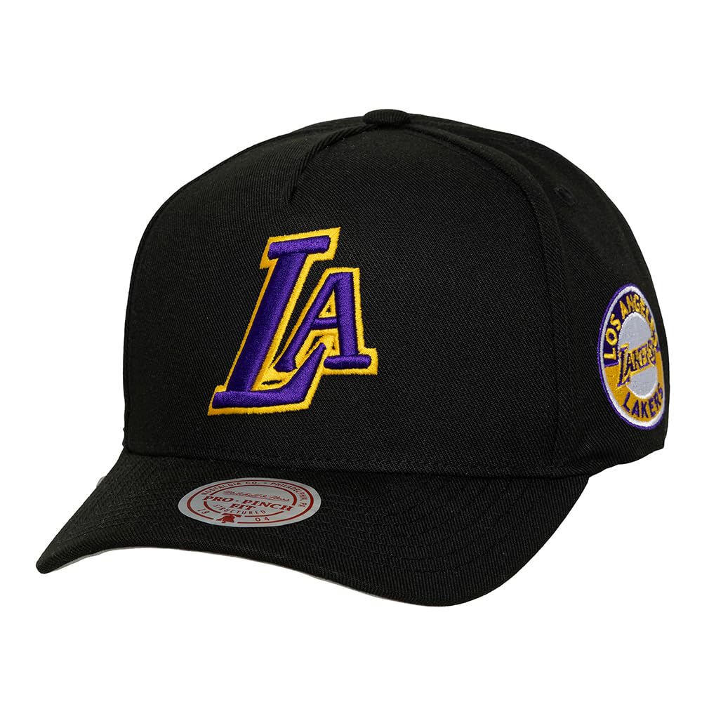 Mitchell & Ness NBA Double Clutch Pro Snapback Cap Los Angeles Lakers Black