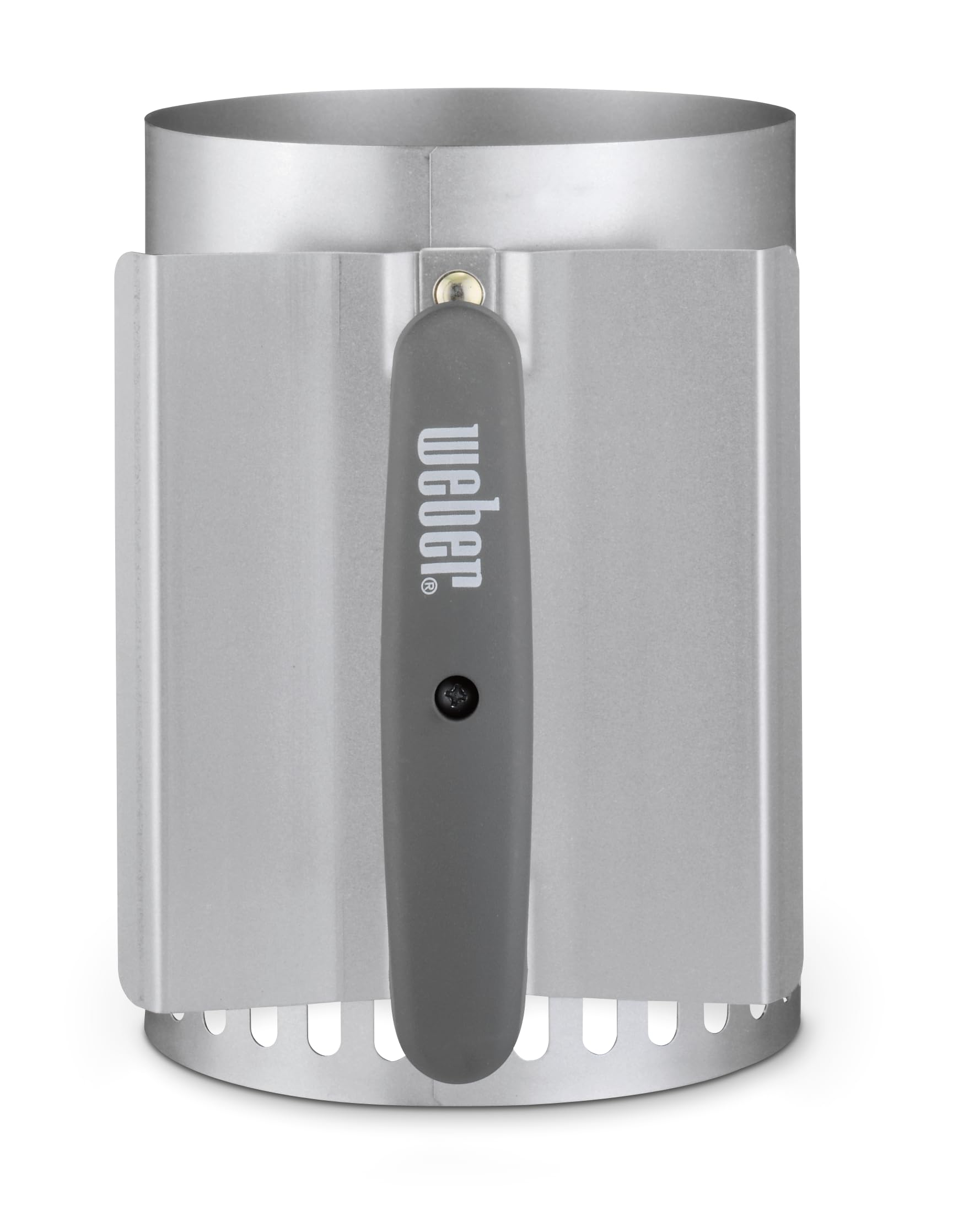 Weber Accenditore a Ciminiera Piccolo 20cm, BBQ Compatto con Due Manici, per Griglie Carbone Ø 47cm