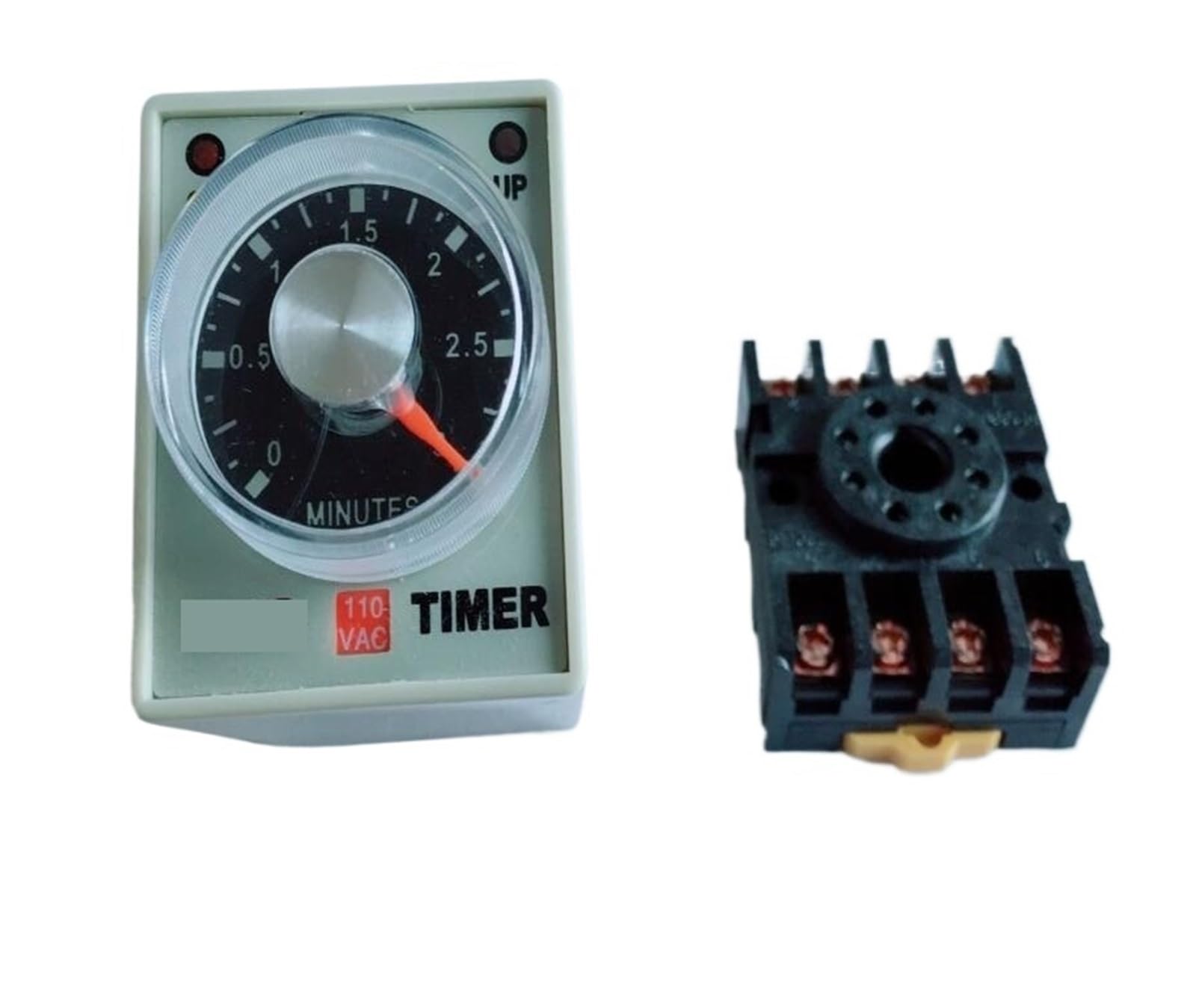 AARTERZZA 1pc AH3-3 Time Relay DC24V Delay Timer Time Relay 8Pin with Base