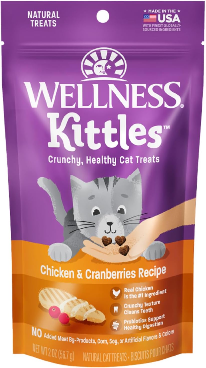 Pet - Grain Free Kittles Cat Treats Chicken & Cranberries Recipe 2 173123