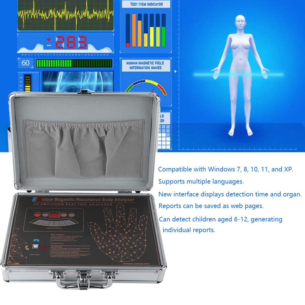 Analizador Magnético De Resonancia Cuántica, 53 Pruebas De Salud, Función De Análisis 3D, Compatible con Windows, Multilingüe, Analizador Corporal, Genera Informes Rápidamente