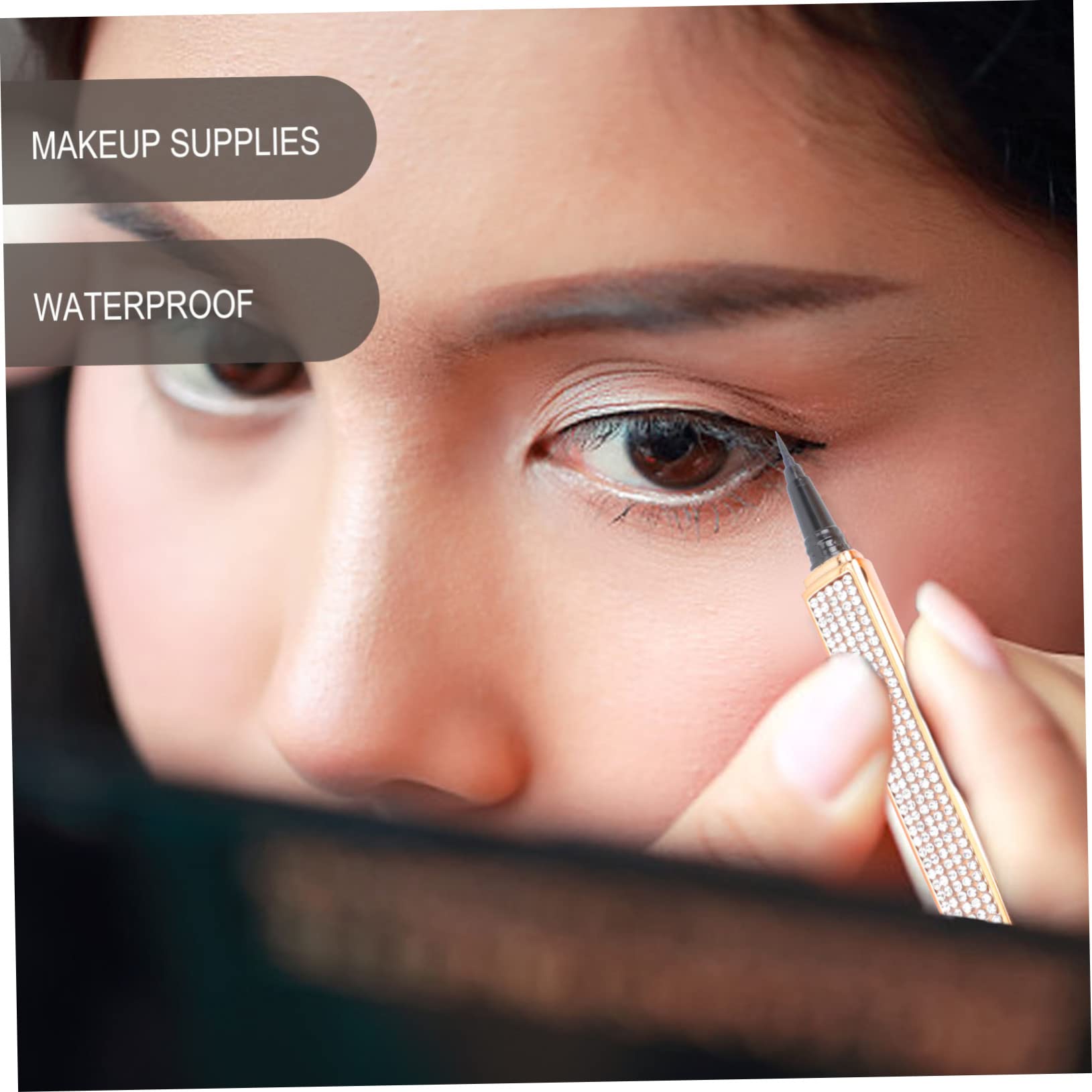 FOMIYES 3pcs Eyeliners Makeup Eye Lining Pens Quick Drying Cosmetic Accessories for Women Present for Girlfriends Ultra-fine Tip for Precision