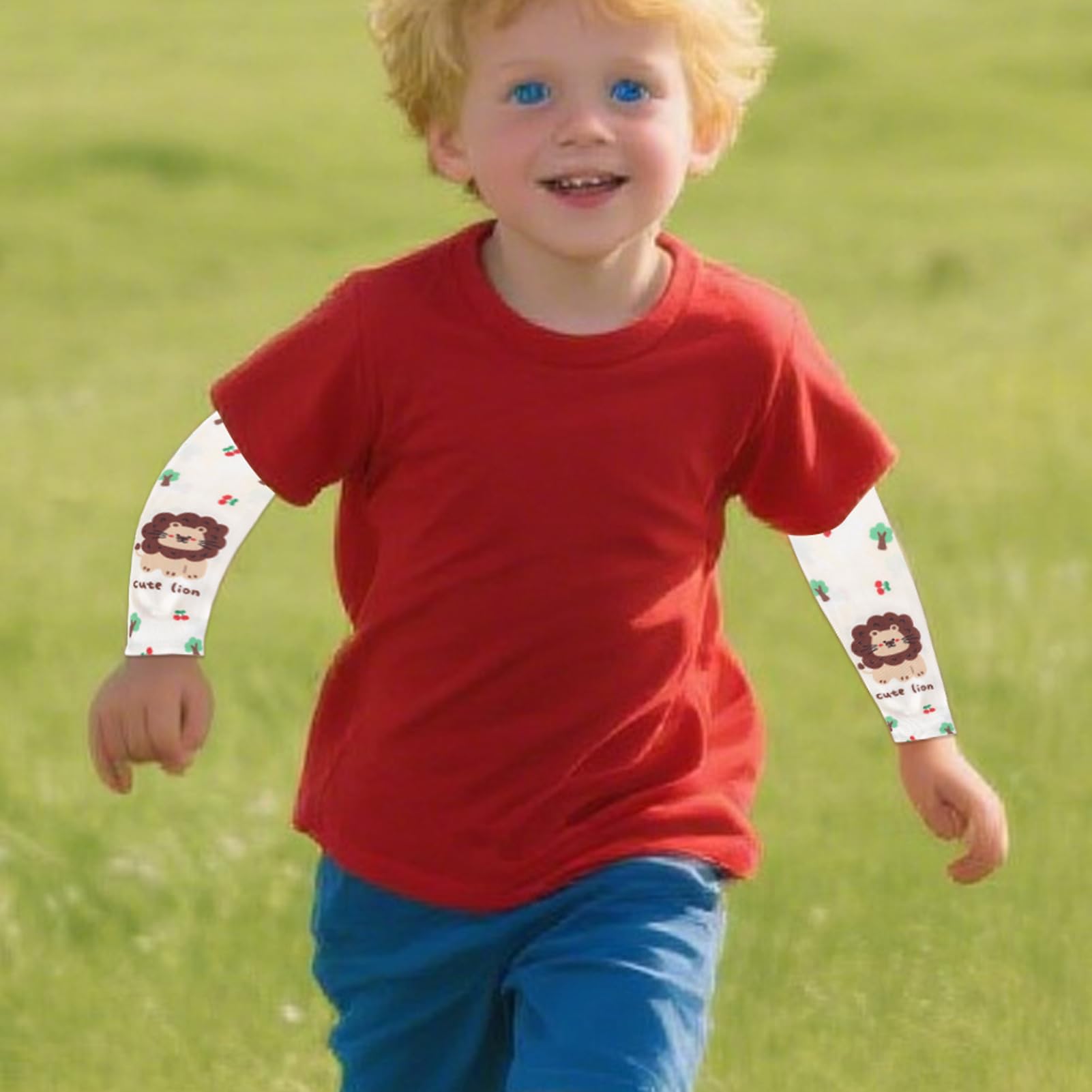 Manicotti per bambini, per ciclismo, UPF 50+, traspiranti, rinfrescanti, per ragazzi, ragazze, corsa, baseball, basket, calcio, ciclismo, pallavolo