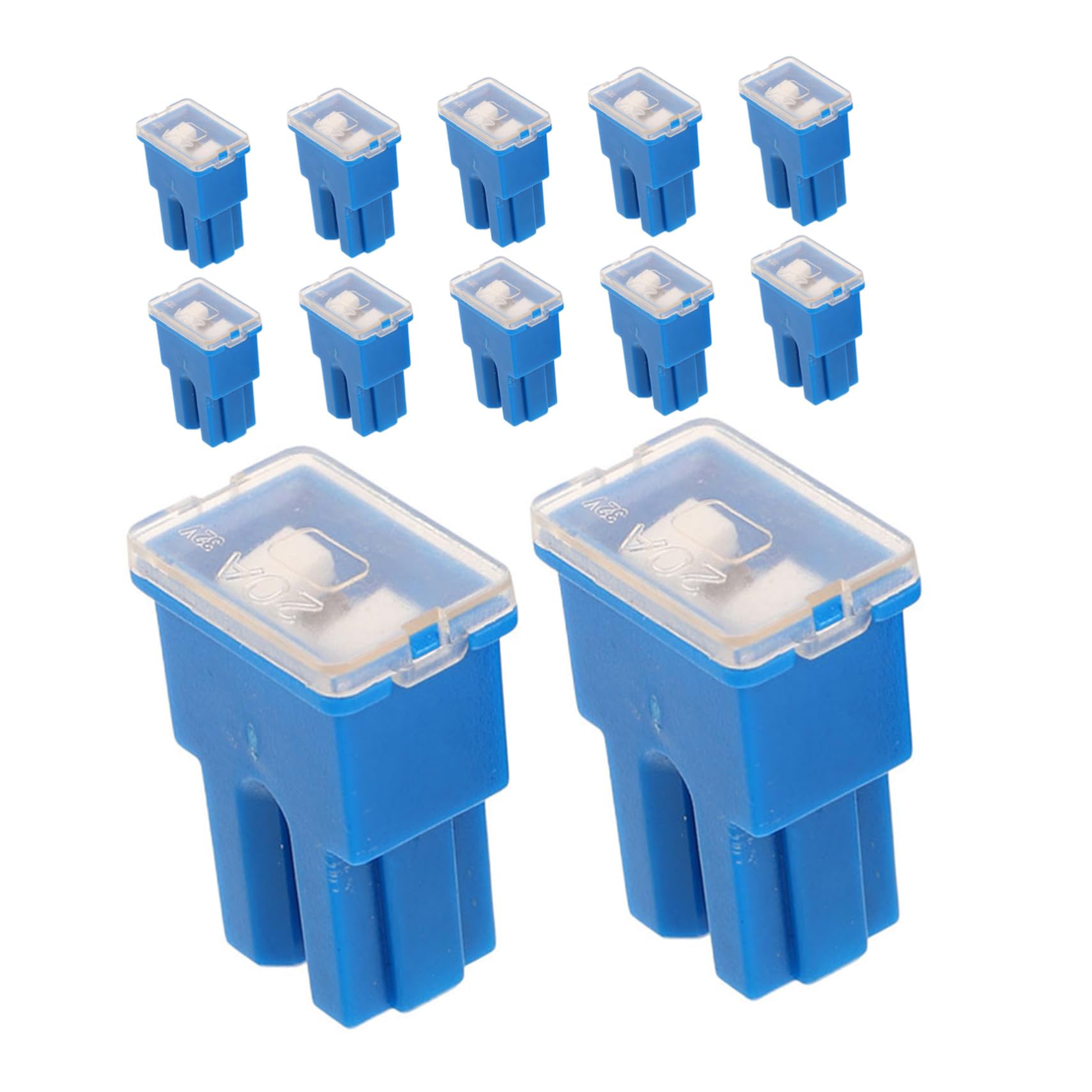 Fusibles para automóvil de 20 amperios mini caja de 12 unidades recambio para barco y RV 8