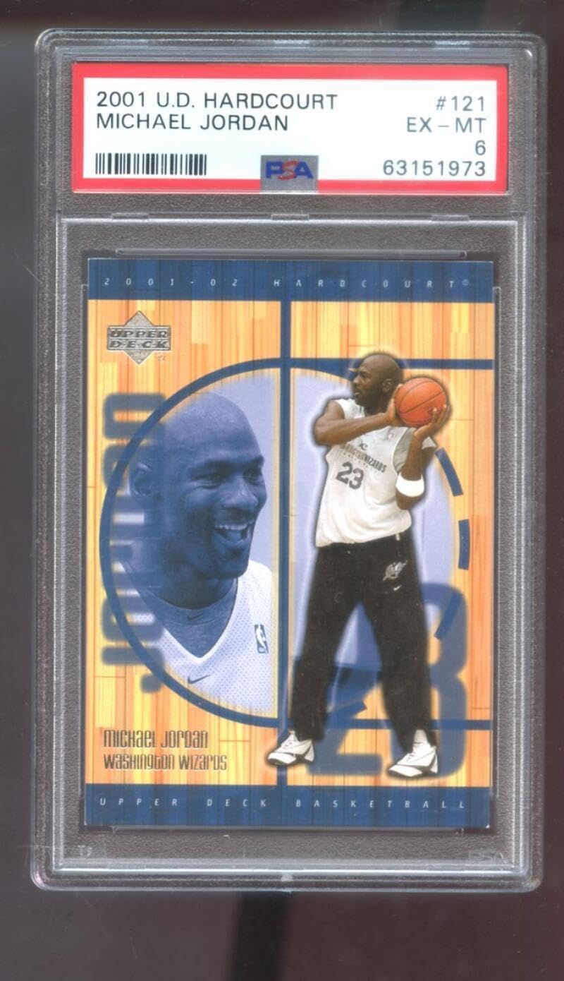 1999-00 Upper Deck Hardcourt #121 Michael Jordan PSA Graded Card NBA 01-02 2002 - Unsigned Basketball Cards