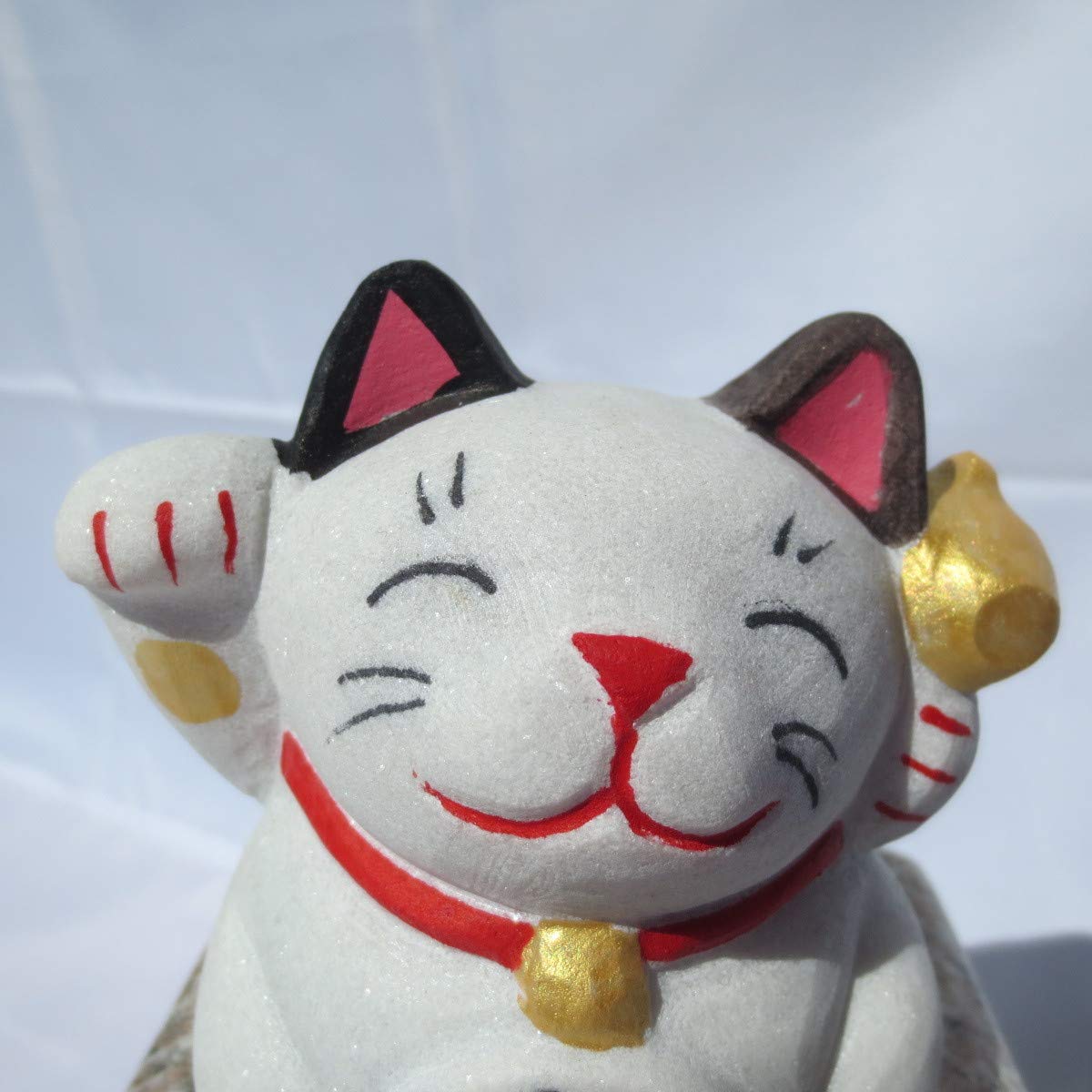 招き猫 ねこ 招福ネコ 大理石 右手を挙げて 金運アップ Amazon.co.jp: 招き猫 招福 招福ねこ まねきねこ ネコ 右手を