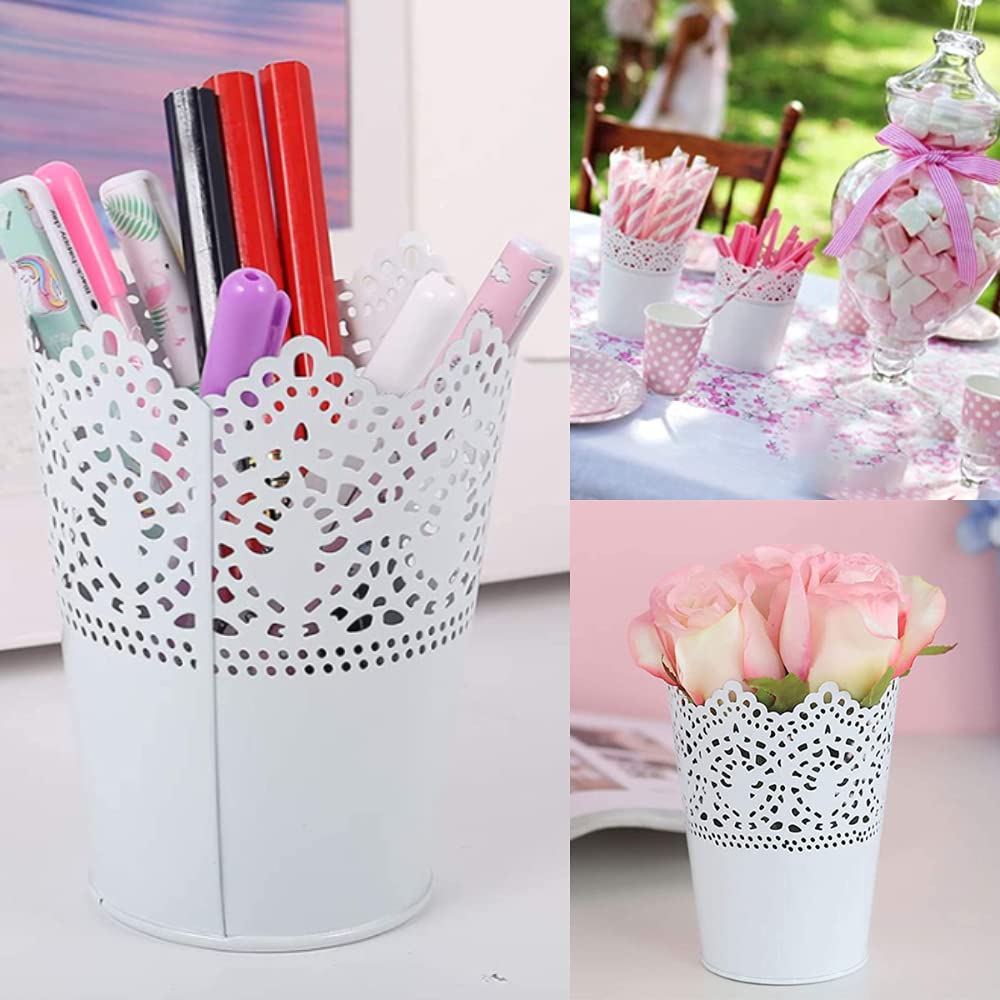 Pot à Crayons En Cuir PU Noir - Rangement Bureau Stylos, Pinceaux Maquillage - Design Minimaliste
