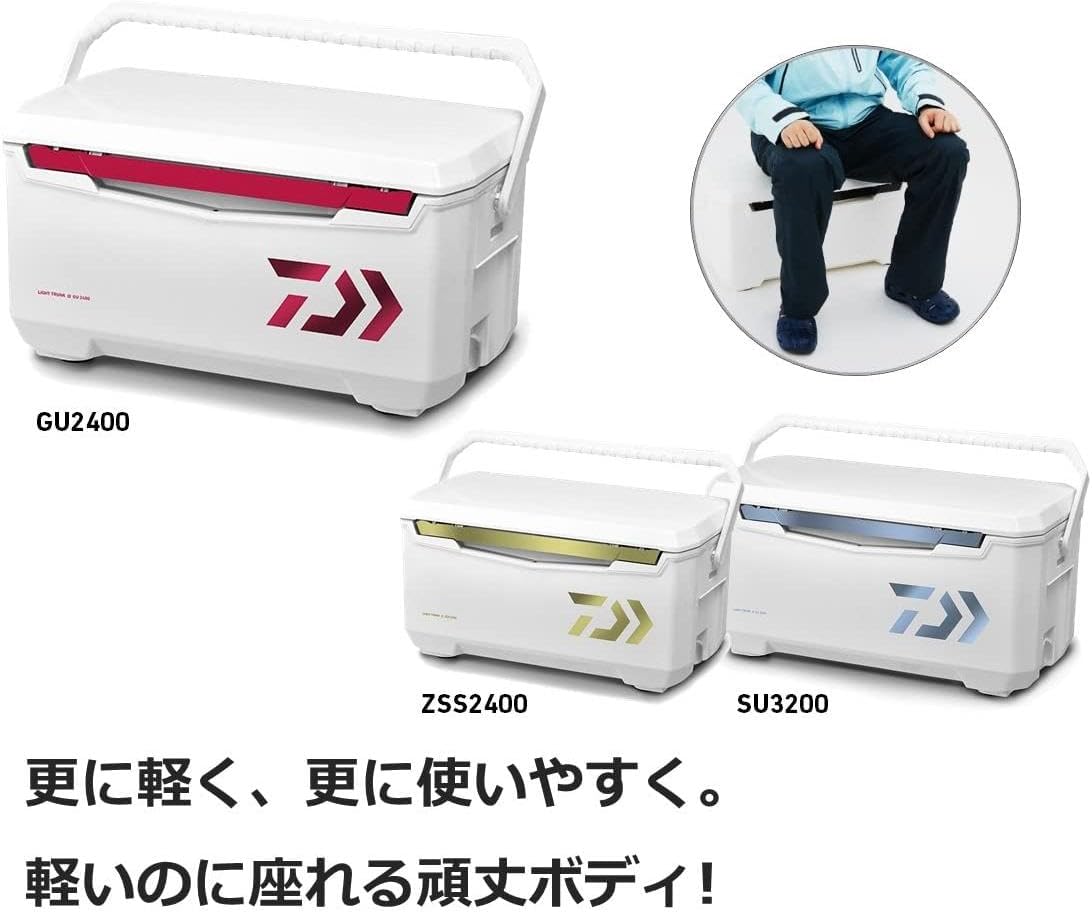 ダイワ(DAIWA) クーラーボックス ライトトランクα SU2400 アイスブルー 釣り 24 ダイワ(DAIWA) クーラーボックス ライトトランクα 24~