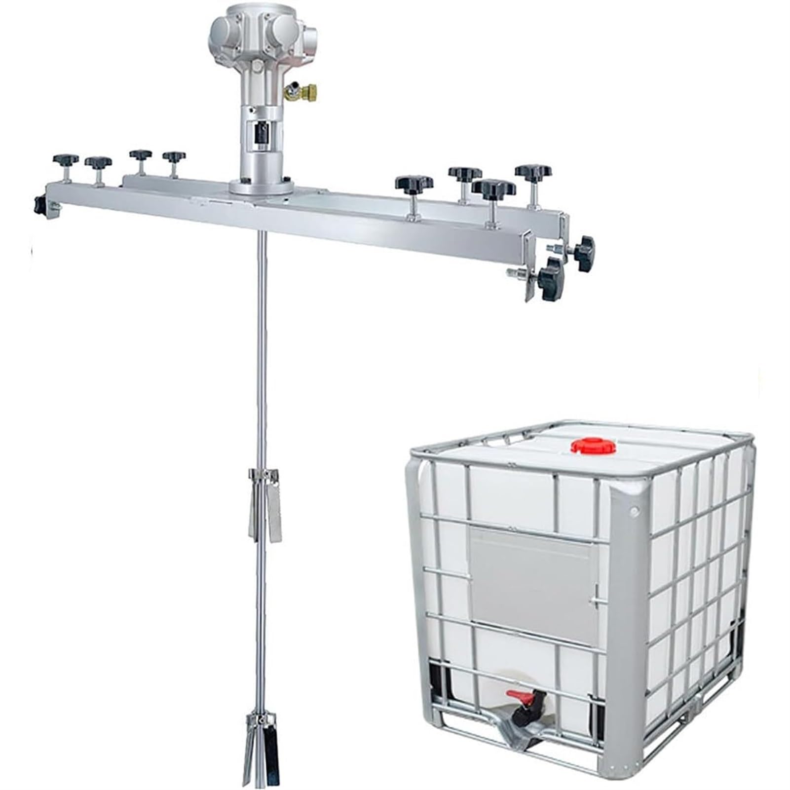 TGBHM Pneumatic Paint Mixer Air Agitator Tank Paint Stirring Machine Stainless Steel Liquid Coating Agitator for Paint Dye Hydrosol Mixing,