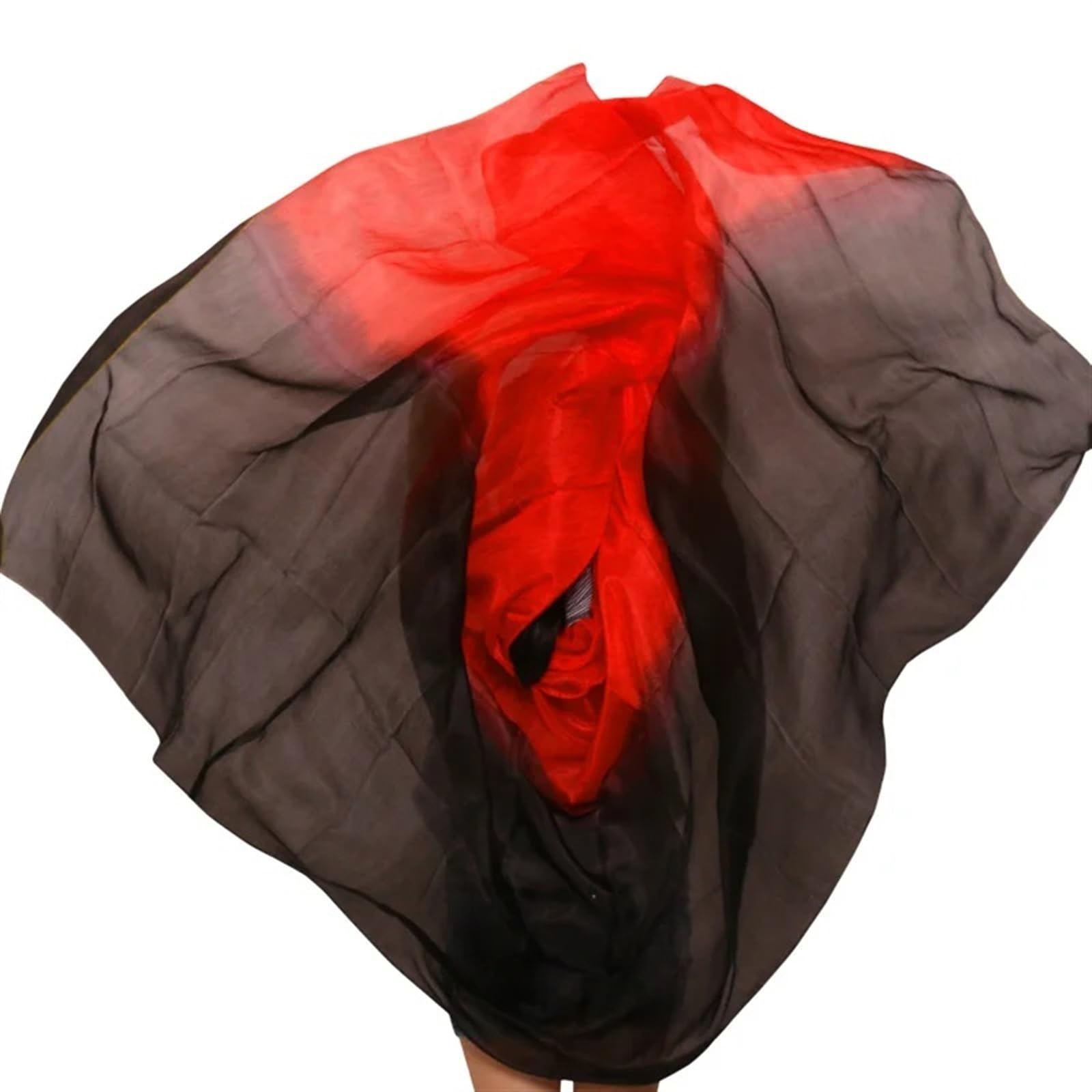 Jedwabna chusta do tańca brzucha, Taniec brzucha Jedwabny szalik Welon Szal Wielokolorowy Wiele rozmiarów(Blue Light Yellow,270x114cm)