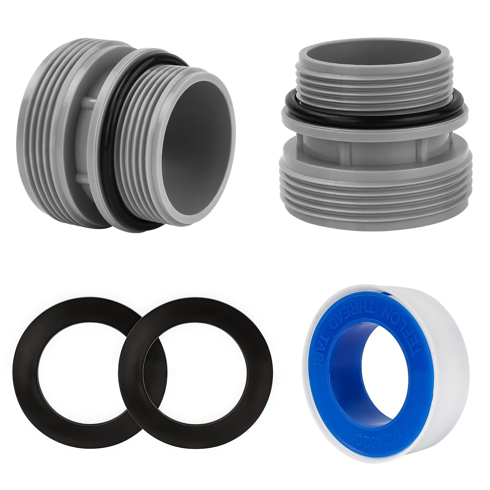 Zestaw adapterów do węża basenowego, adapter do węża basenowego, do węża 40 mm na 1 1/2 cala