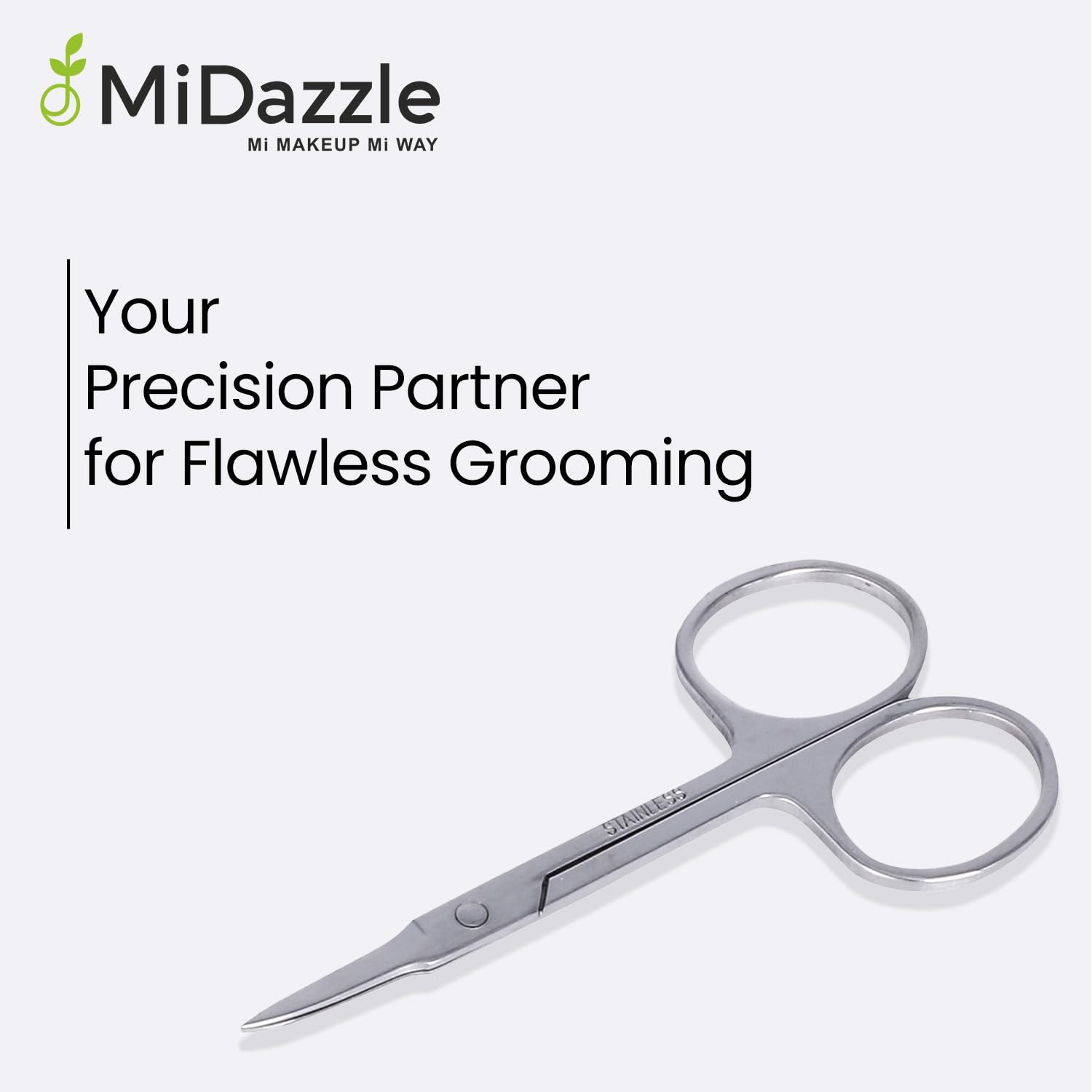 Midazzle Small Cuticle Scissor for moustache and facial hair grooming scissor Stainless Steel