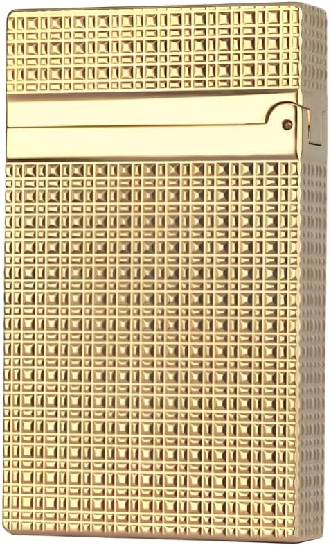 Trench Lighter, Brass, Clear Sound, Adjustable Soft Flame, Collection Gift for Men Dad Boyfriend Husband(Without Butane)