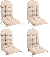 Vista 10 de FUNBERRY - Cojín para silla Adirondack, cojines gruesos y cómodos para mecedora, antideslizante, con protector contra decoloración, impermeable