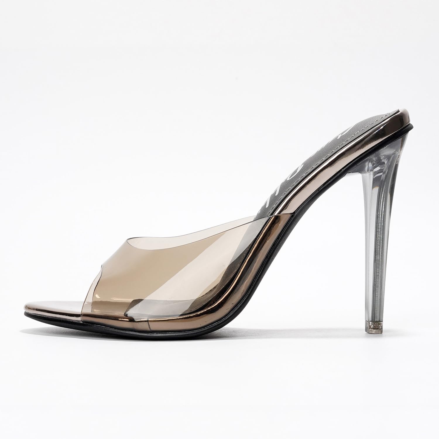 Cape Robbin Women's Stiletto Slip OnClear High Heels Sandals - Transparent Heeled Sandals for Women - 3.75-inch Dress Shoes - Sexy Open Toe Heels for Women (Barbara-anne) - Image 3