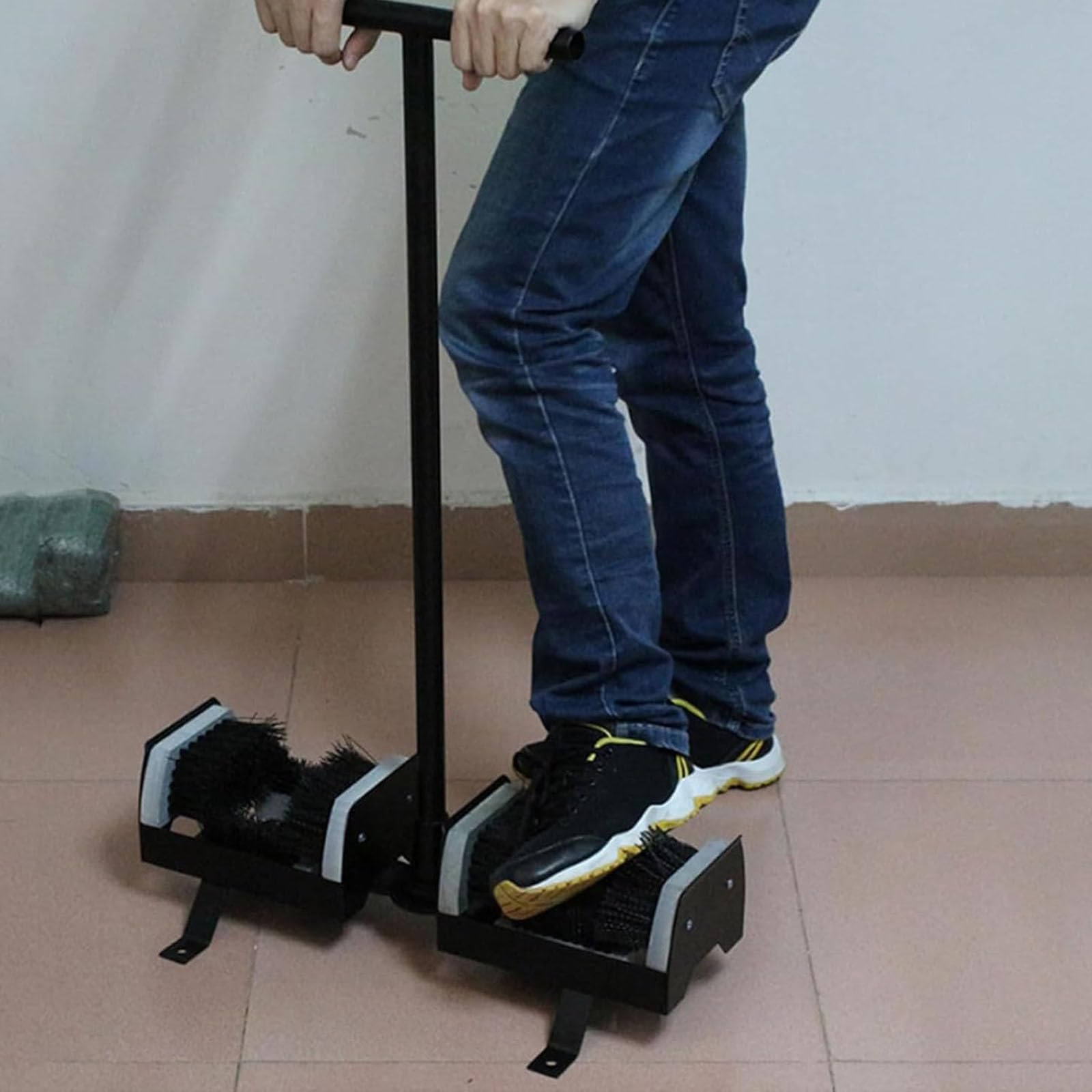 Spazzola raschiante per scarpe doppia, strumento per la pulizia degli stivali e del fango, spazzola per la pulizia delle scarpe da esterno, per rimuovere sporco, fango, neve e sporco, porta d'ingresso