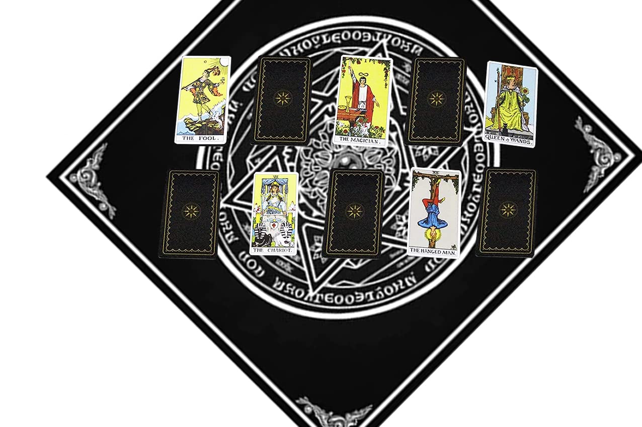 Tarot-Karten Set Mit 78 Karten, Leitfaden (englisch) Und Spezieller Tischdecke – Ideal Für Anfänger Und Profis