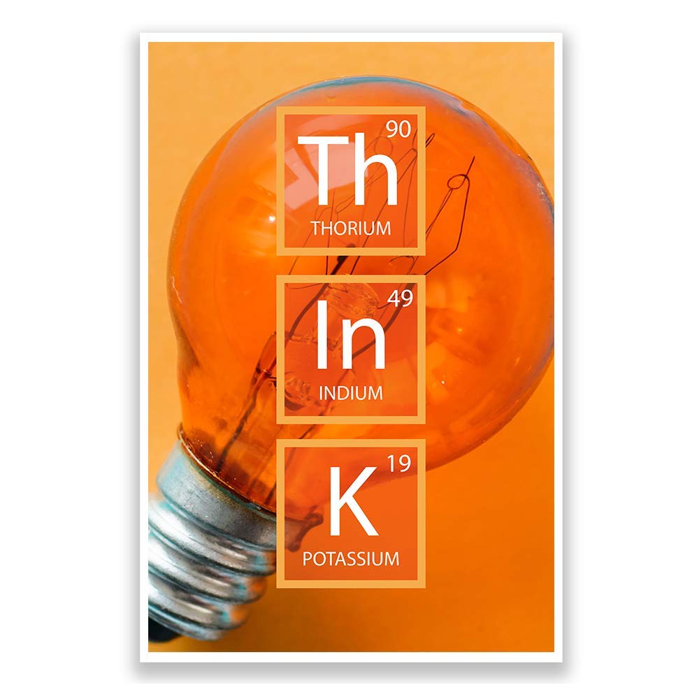 DHDM Designs Classroom Poster Think Periodic Element Poster | Periodic Element Series of Posters | 12-Inch by 18-Inch | Science Class Posters JSC824