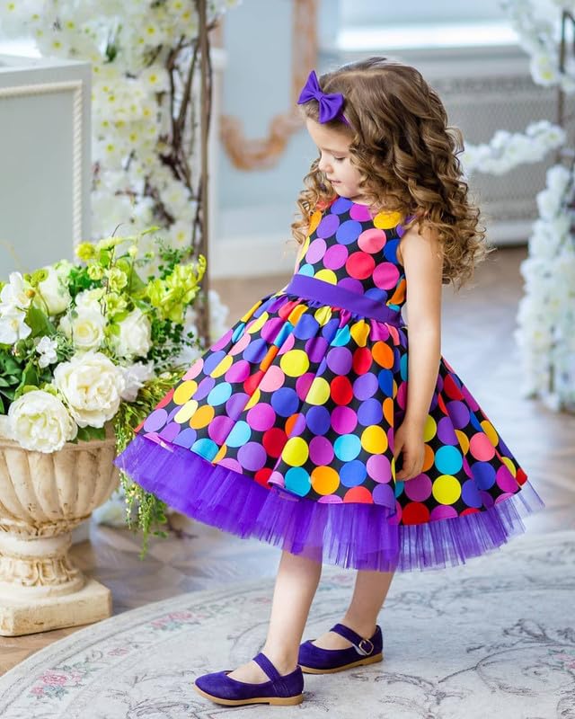Image of Niren Enterprise Multipatteren Baby Girl's Knee Length Frocks with Digital Prints