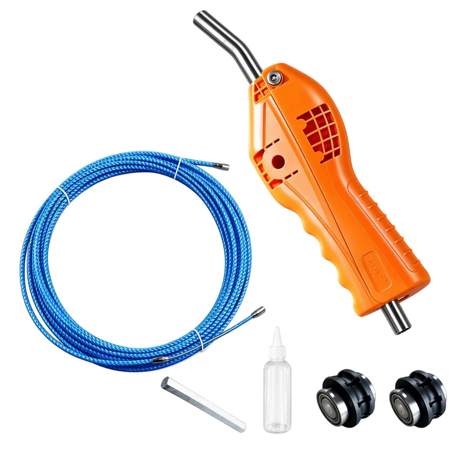 Enhebrador automático de cables, herramienta de electricista resistente con