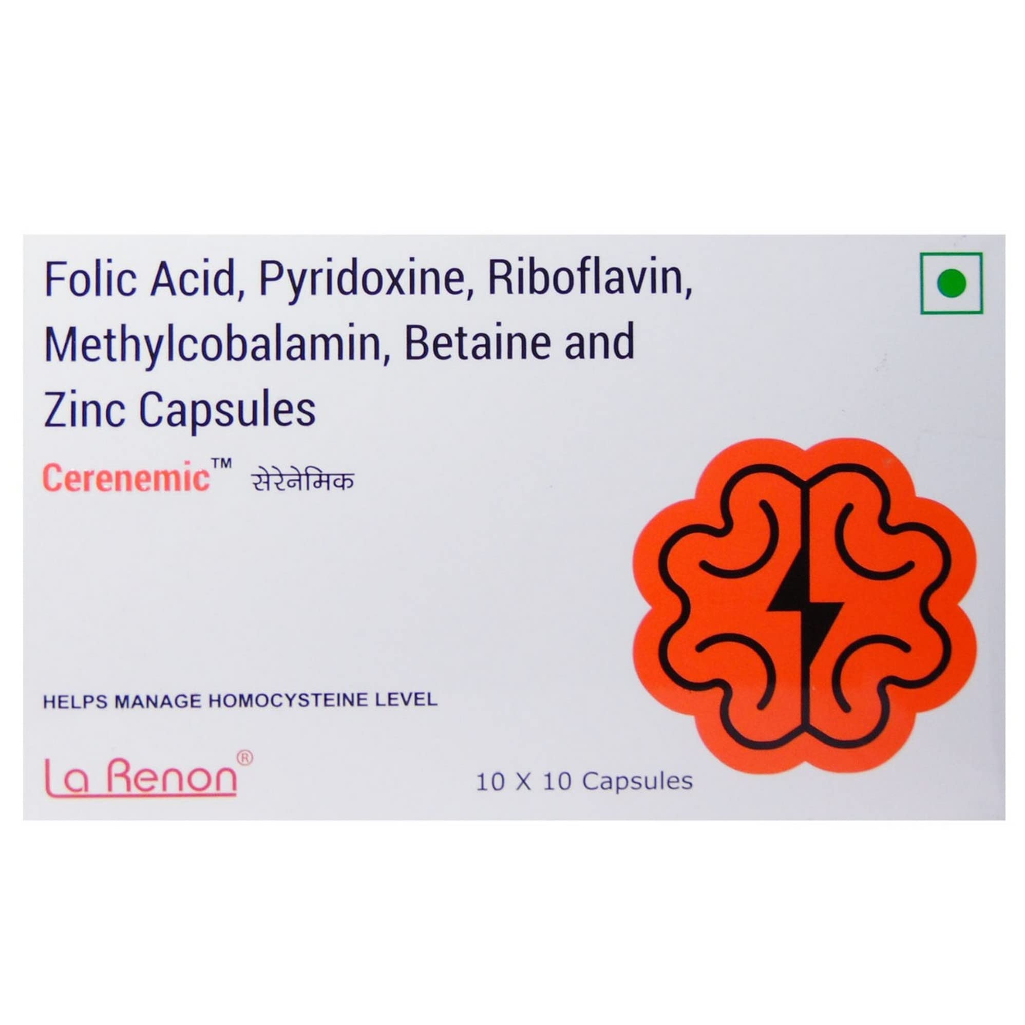 CERENEMIC - Strip of 10 Capsules