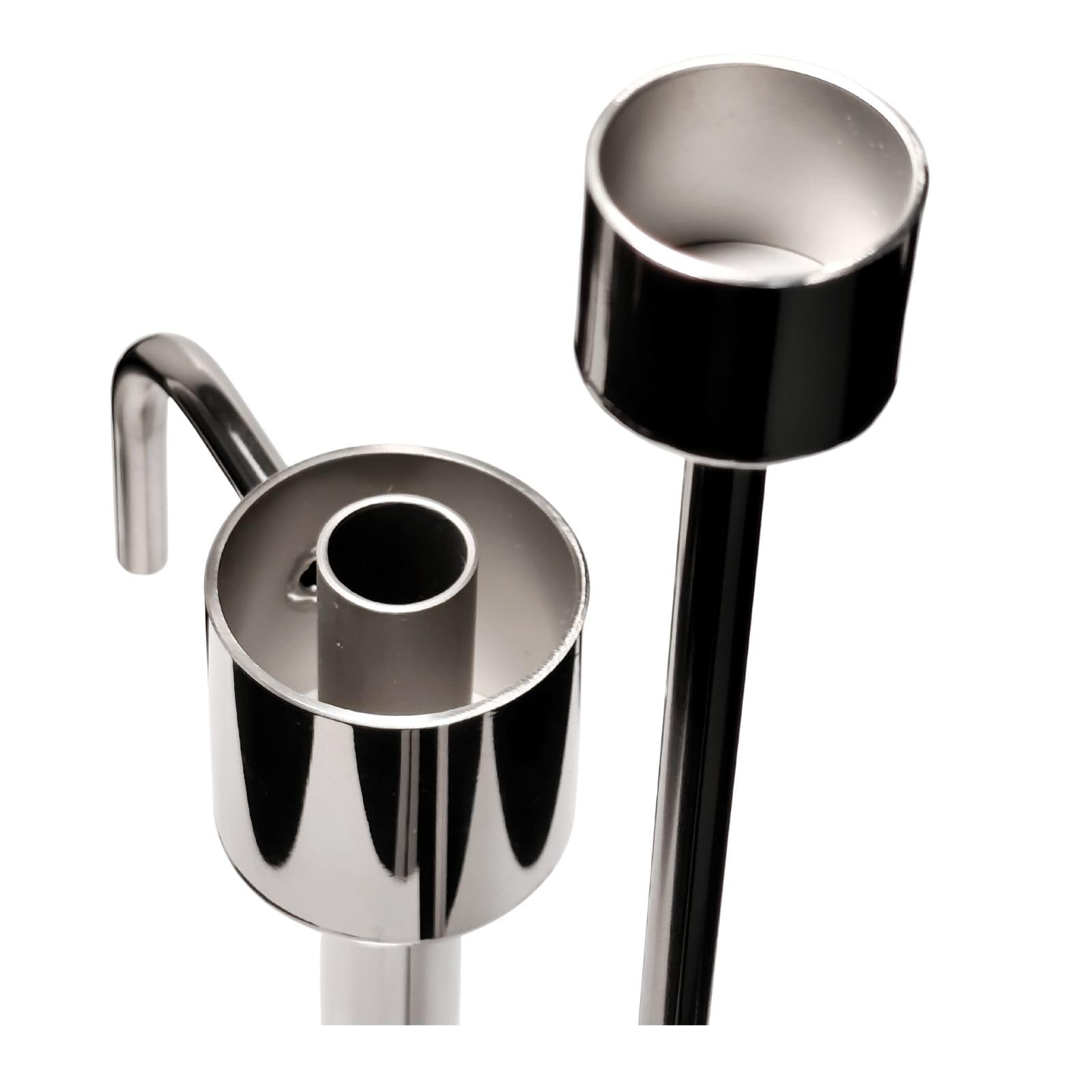Perroquet au Acier Inoxydable 37 cm - Éprouvette en Acier - Récepteur pour Thermomètre