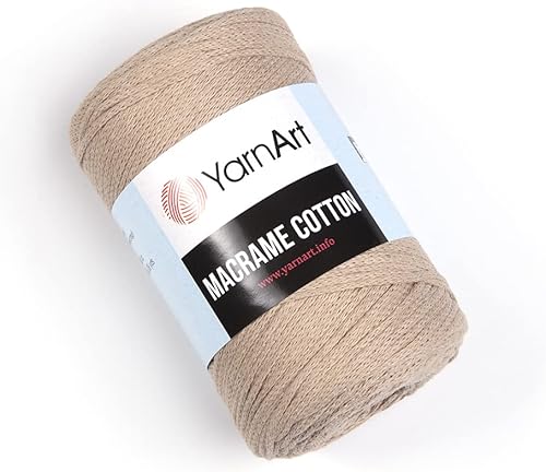 YarnArt Colores armoniosos de algodón de macramé, manualidades únicas de macramé, 8.80 onzas, 246.06 yardas, 80% cuerda de macramé, hilo de macramé,