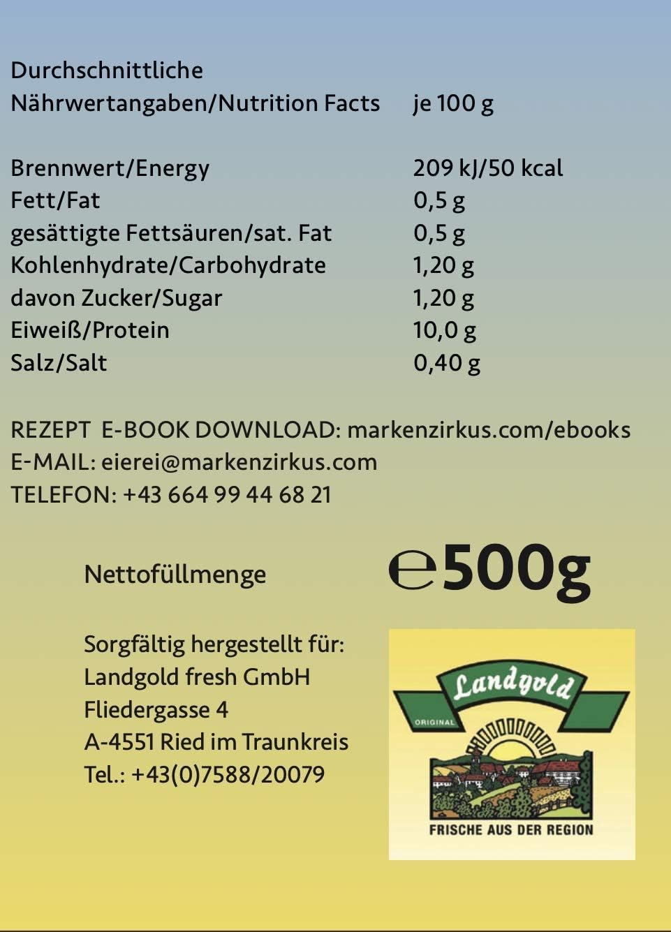 EIKLAR-FLÜSSIG 6000g (12x500g) Pures Ei-Protein aus europäischer Freilandhaltung