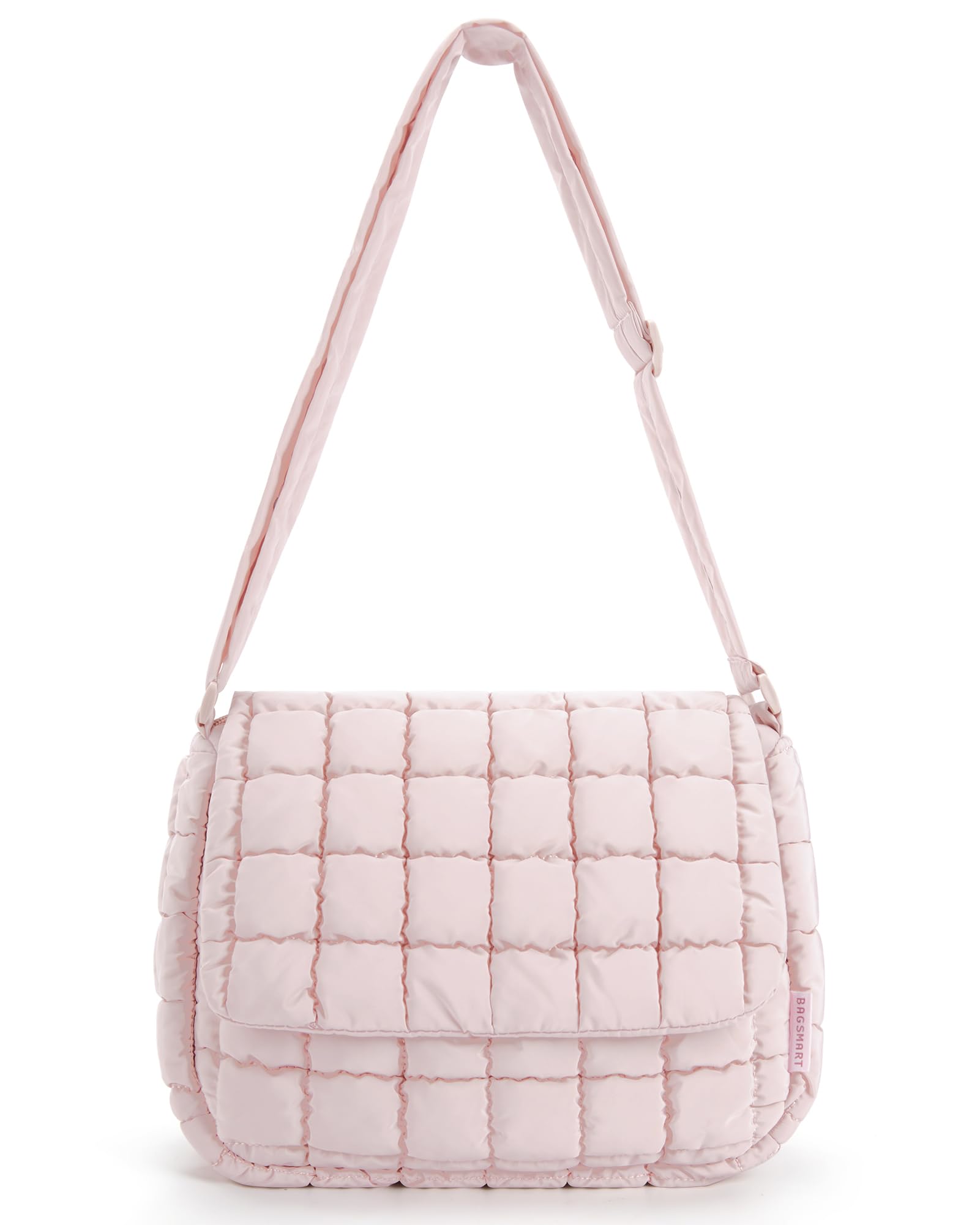 BAGSMART Lightweight Crossbody Bags for Women, Quilted Puffer Shoulder HandBags with Adjustable Strap for Travel