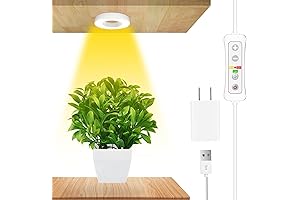 yadoker 48 LEDs Plant Grow Light, Ultra-Compact Halo Plant Light