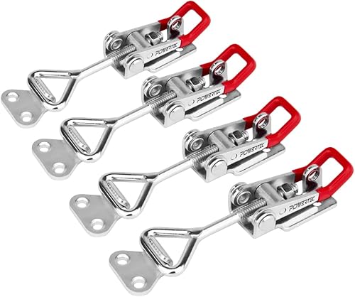 POWERTEC 20333 - Abrazadera de palanca de tracción de 4002-400 libras, capacidad de sujeción, 4 unidades