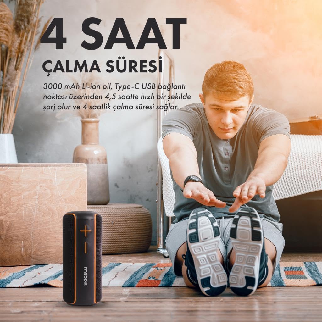 Altoparlante Bluetooth con radio, altoparlante portatile senza fili impermeabile IPX7 compatibile con tutti i telefoni cellulari, altoparlante doccia con bassi profondi e scheda TF, nero