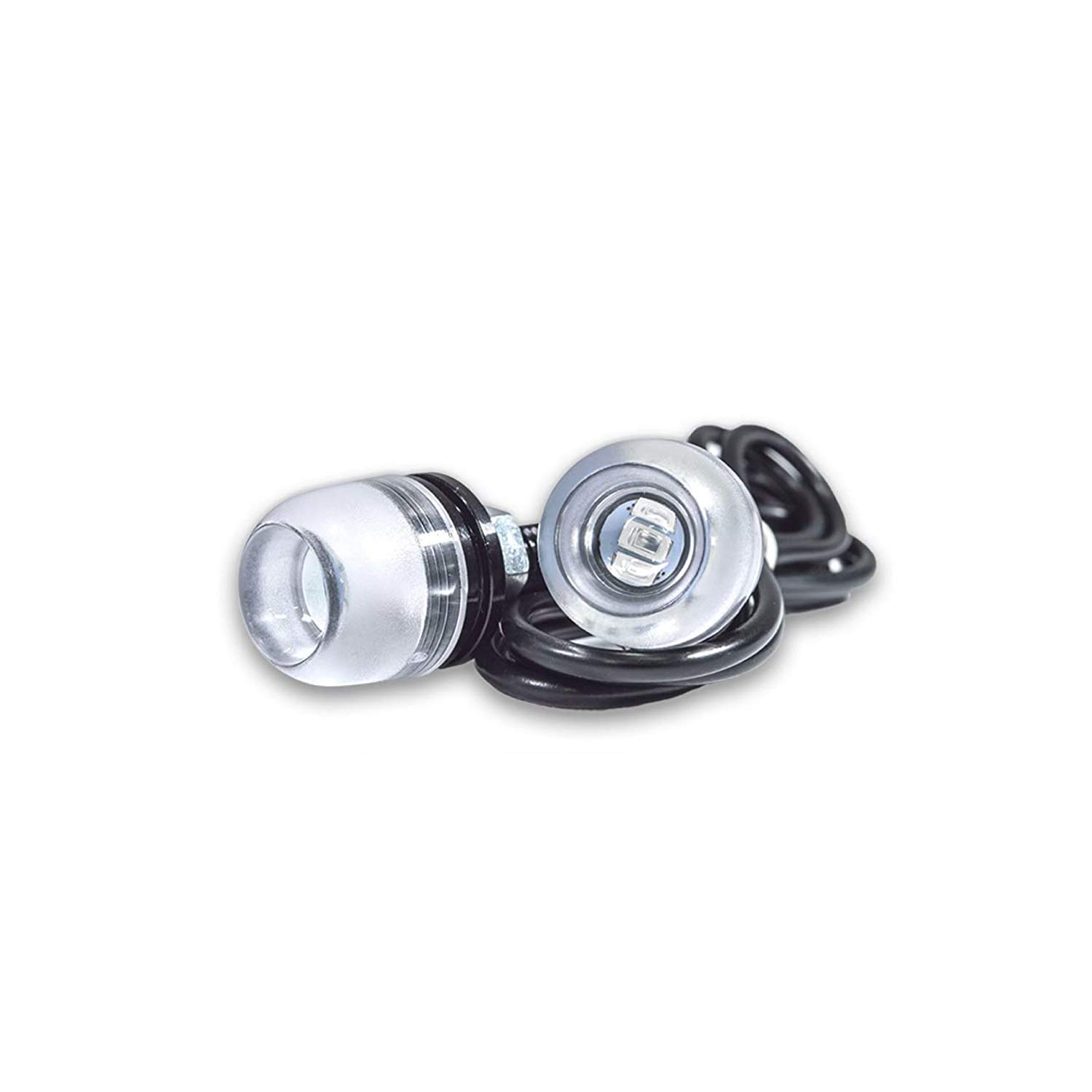 Eagle Eye 18mm Bright Projector PIR Lens White 6K Fog Light DRL Backup Signal - 2 PCS