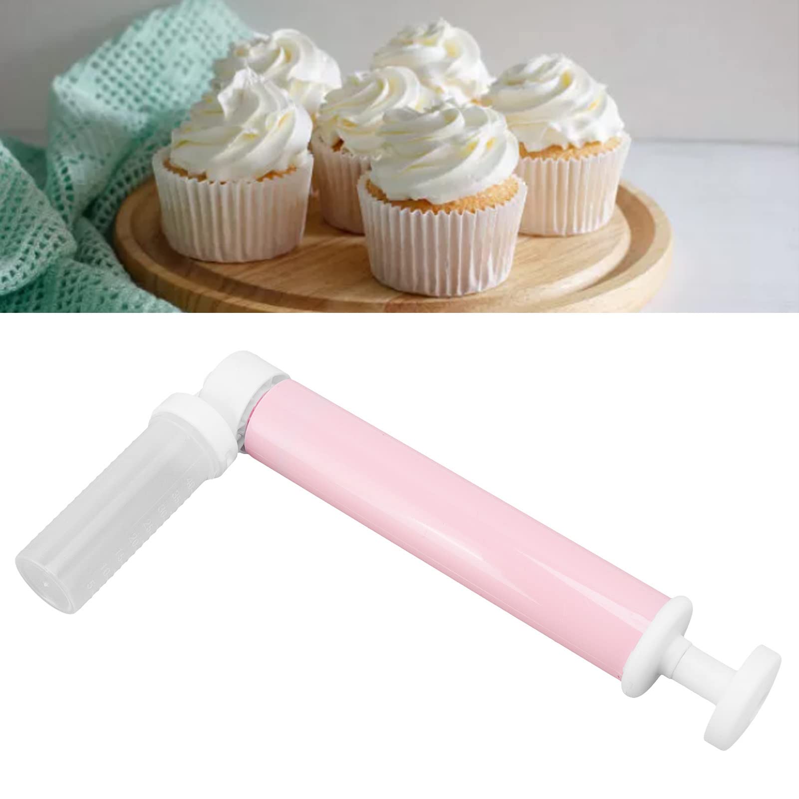 Butyeak Decorazione Pompa Aerografo, Aerografo Manuale, Pompa per Aerografo per Torte, Aerografo Manuale per Torte, Pompa Aerografo per Decorazioni di Torte, con 4 Fiale Trasparenti, Viola