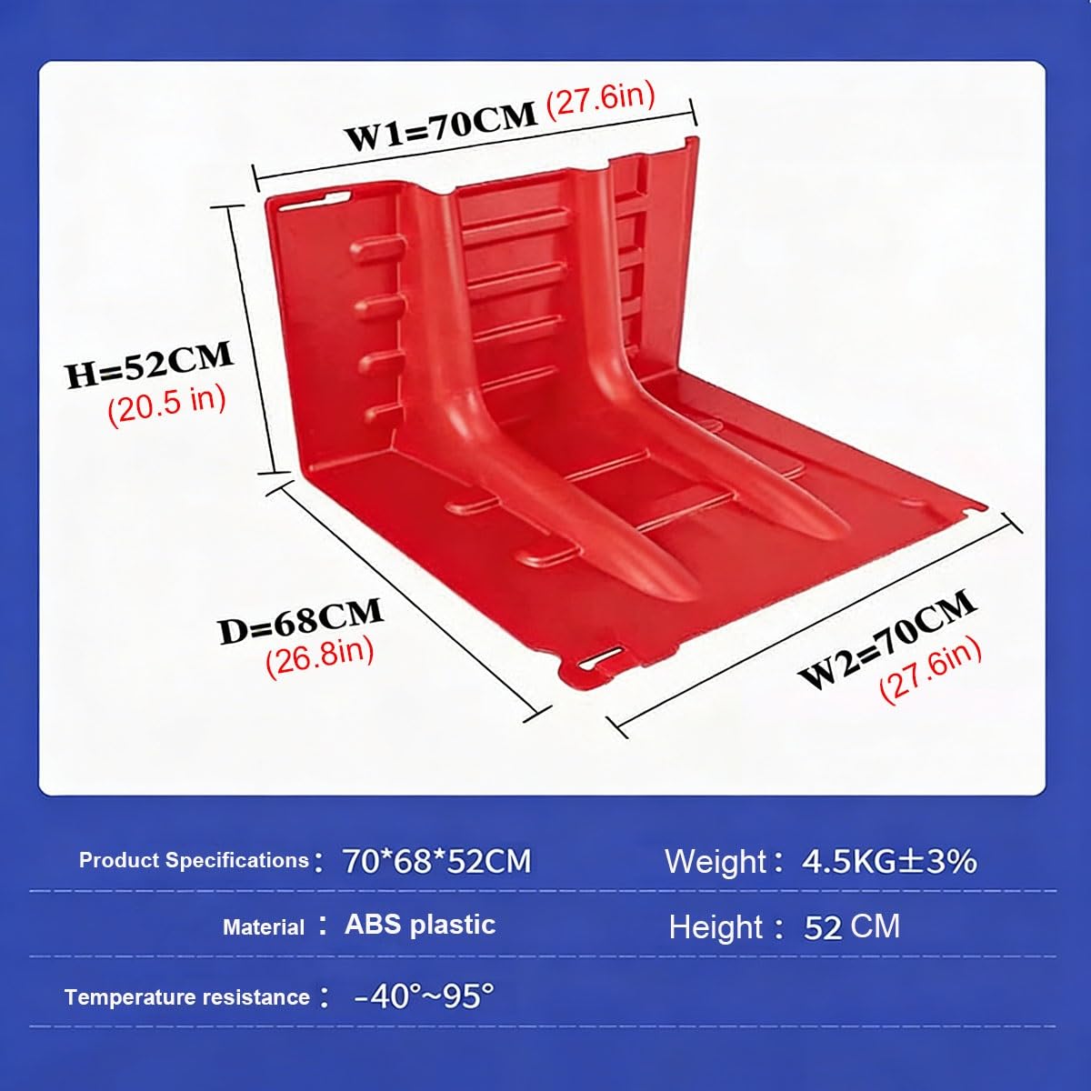 Bariera przeciwpowodziowa w kształcie litery L do piwnicy garażu, 20-calowy wodoodporny panel ABS(29PCS)