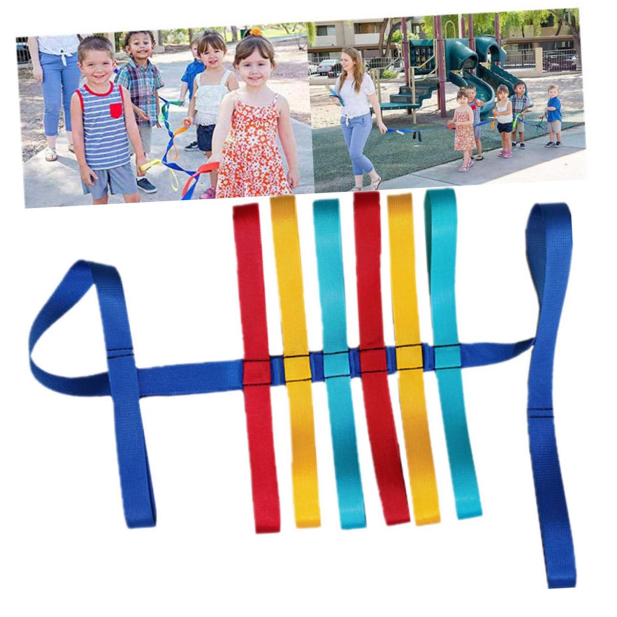 Cuerda de Tracción para Bebés y Niños Pequeños, Correa para Caminar Segura y Ergonómica, Color Rojo, 2 Piezas, Adecuado para Jardines de Infancia y Actividades al Aire Libre