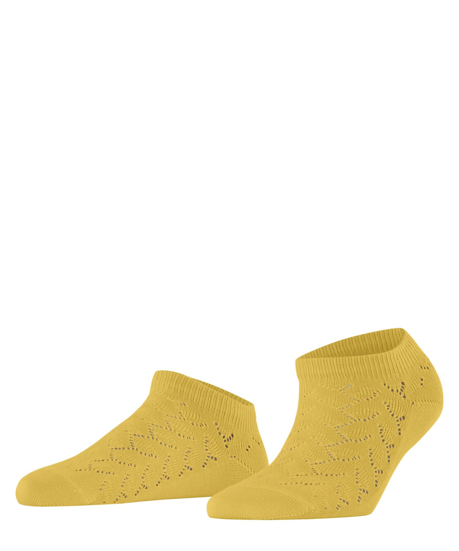 FALKE Family Special Edition W Sn cotone bassi tinta unita 1 paire, Calzini corti Donna, Giallo Banana 1333, 35-​38