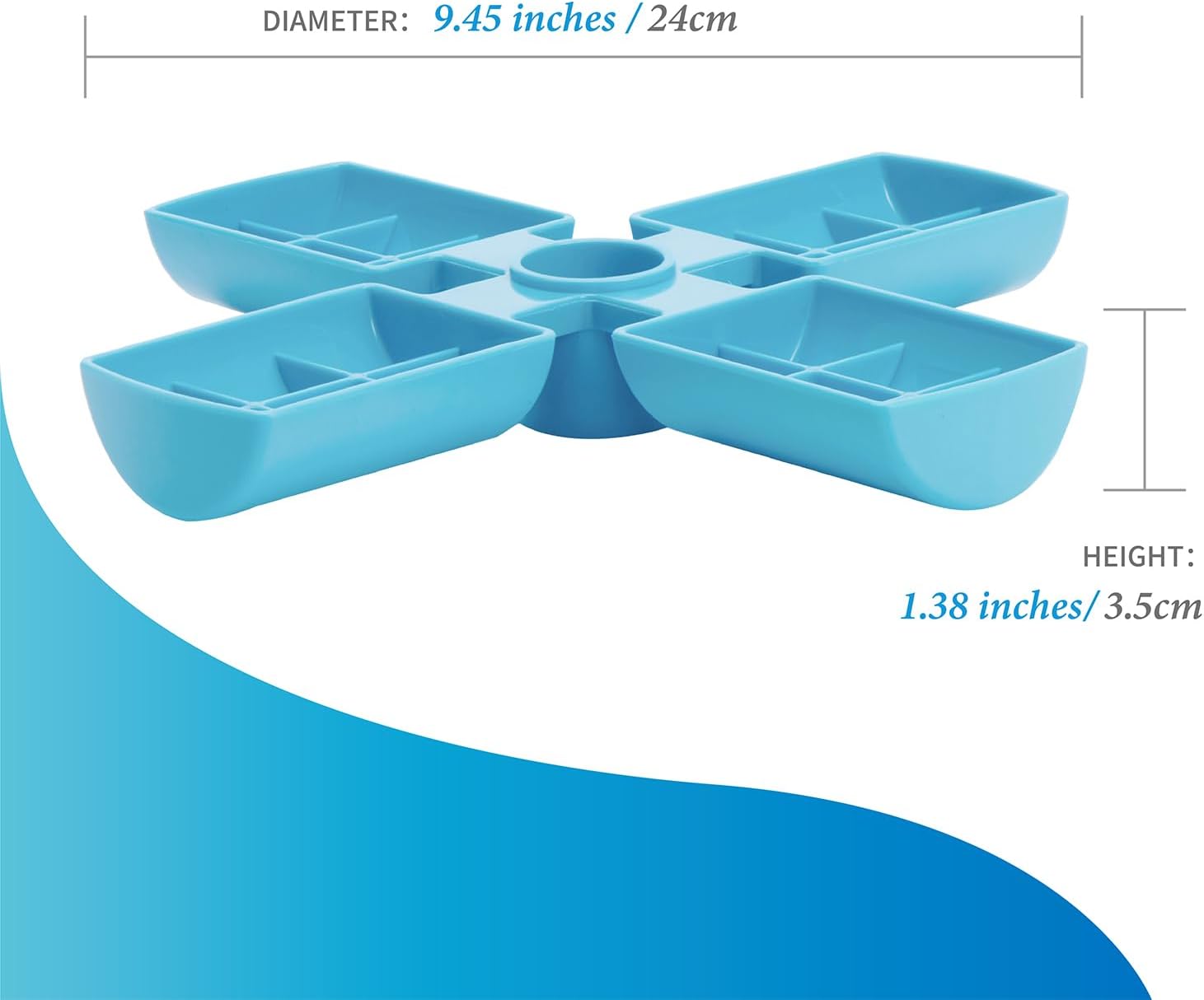 PetDreamHouse Spin Slow Feeder Bowl Insert for Dogs - Interactive Dog Food Puzzle Accessory for Slow Eating, Mental Enrichment, & Digestive Health, Windmill