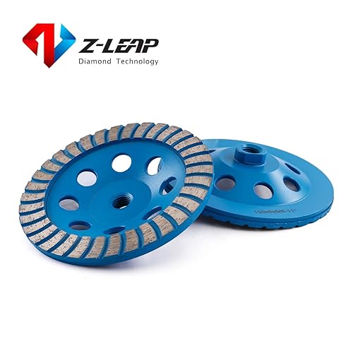 Miniatura 5 de Rueda de molienda de copa de diamante de 6 pulgadas Turbo Row para amoladora angular Azulejos de pulido Piedra de mármol Granito Hormigón Cerámica