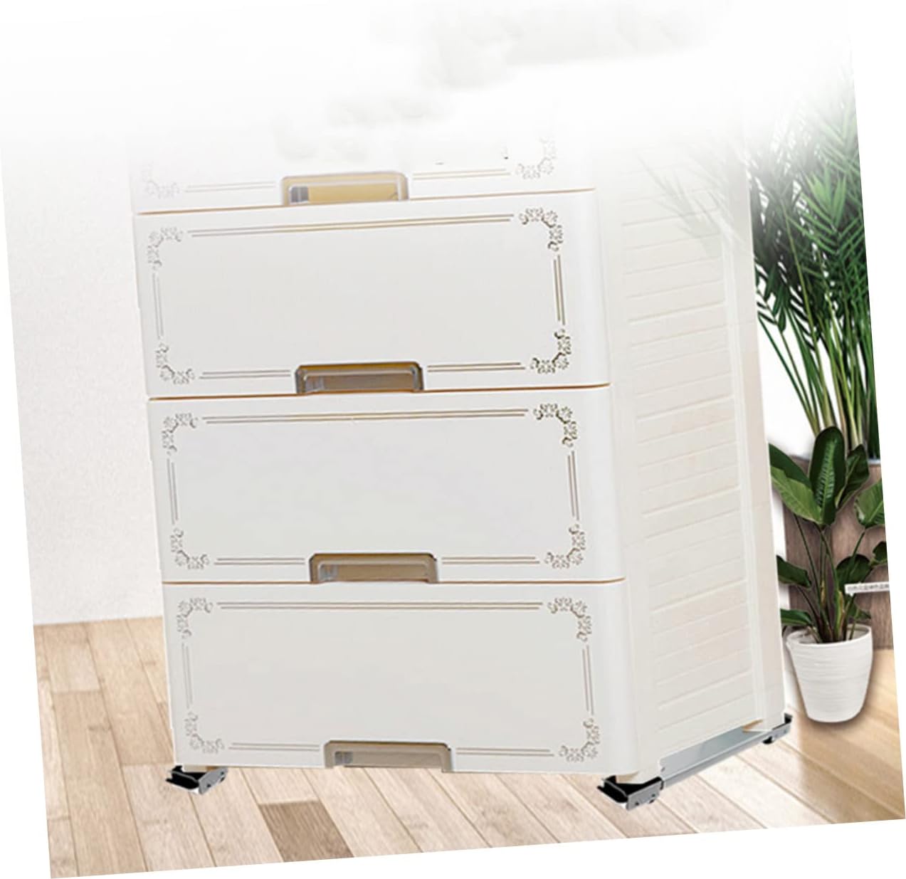 Angoily 1pair Furniture of Extendable Appliance Sliders Lock Wheels for Washing Machines Refrigerators and Heavy Objects Design Easy to Move and Stabilize