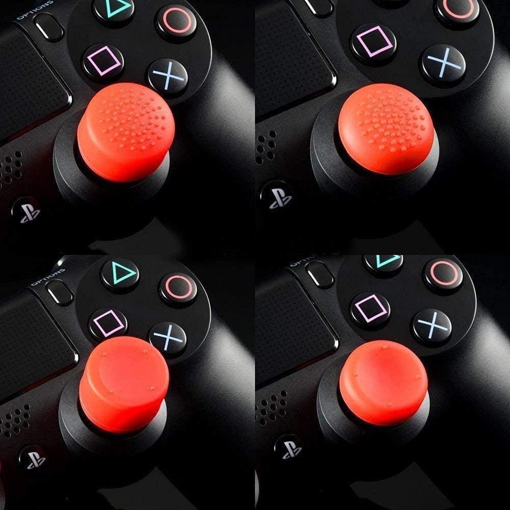 Joystick Cap Cover,Thumb Grip Thumbstick Joystick,Controller Analog Stick Antislip Silicone Best Heighten Caps for Gaming,for PS4, PS3, Switch Pro, Xbox one, Xbox 360, Wii U, PS2,(8 Pack) Red