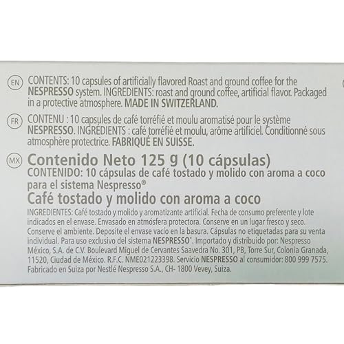 Daily Gemz - Nespresso Vertuoline Coconut Pods - 1 Pack Of 10 Nespresso Iced Coffee Pods With Tropical Coconut Flavor - Bundled With Daily Gemz Coffee Spoon #TOP6