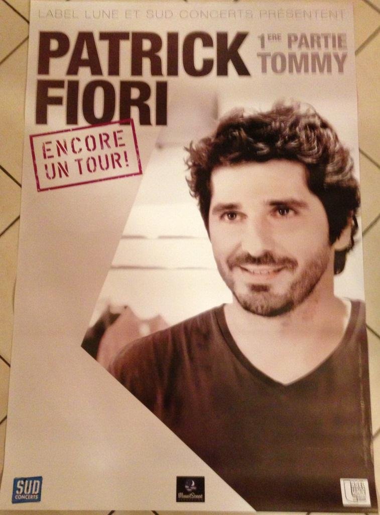 Poster Patrick Fiori Encore Un Tour 80X120 cm pour décorer votre studio ou votre salon